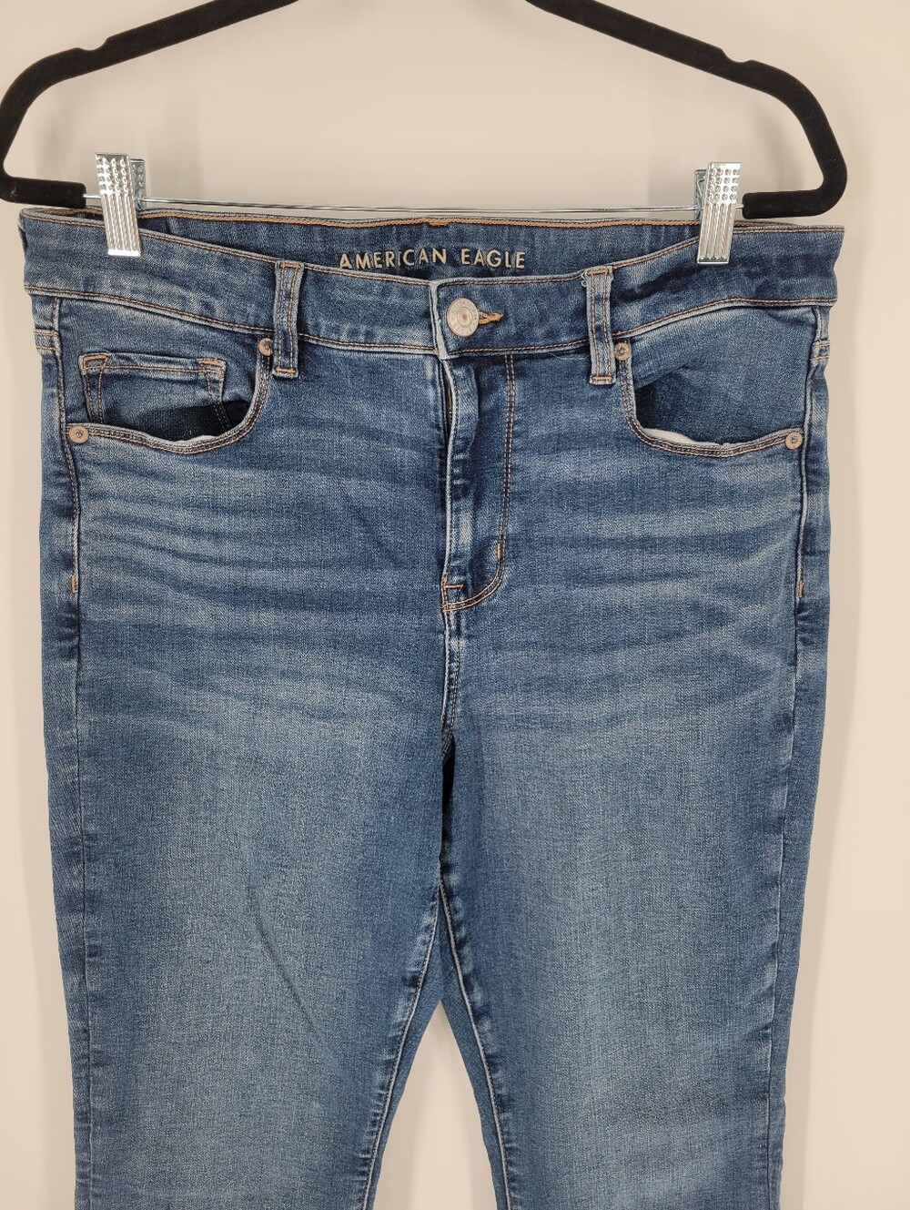 American Eagle Outfitters Women's Blue Boot Cut Jeans Size 14 - Picture 2 of 5
